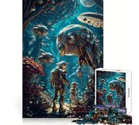 Space Odyssey Alien Vista Jigsaw Puzzles for Adults1000 Piece Brain Teaser Home Leisure Image Assembly Birthday Gift (38x26cm)