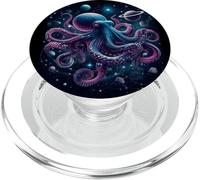 Space Odyssey Octopus Cosmic Cephalopod Galaxy Explorer PopSockets PopGrip for MagSafe