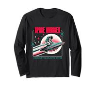 Space Odyssey Sci Fi Conquer The Galactic Waves Long Sleeve T-Shirt