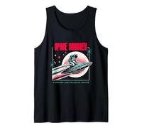 Space Odyssey Sci Fi Conquer The Galactic Waves Tank Top