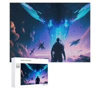 Space Odyssey The Final Journey Wooden Jigsaw Puzzle for Adults, 500 PCS - Thoughtful Present, for Mindful Indoor Entertainment