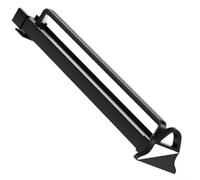 Space-Optimized Extendable Clothes Rail with Silent Soft Close Function Aluminum Alloy Construction for Consistent Durability (36cm)