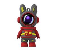 Space Outerspace Astronaut Bunny Rabbit USB Flash Drive, 64GB, Portable Keychain Design. THE SMART WORKER Brand (red)