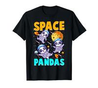 Space Pandas Panda Bear In Space Travel Astronaut Planets T-Shirt