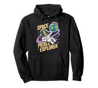 Space Pickle Explorer Funny Astronaut Cosmic Pullover Hoodie
