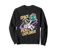 Space Pickle Explorer Funny Astronaut Cosmic Sweatshirt