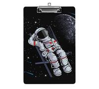 Space Planet Acrylic Clipboard with Low Profile Metal Clip School Supplies Clip Board