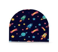 Space Planet Black Stars Print Napkin Holder for Table Standing Napkin Dispenser Holders for Kitchen Acrylic Tissue Holder for Kitchen Restaurant Farmhouse Hotel