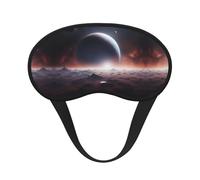 Space Planet Blocking Light Mask Sleep Aid, Comfortable Blackout Sleep Mask for Travel Yoga, Soft Eye Cover