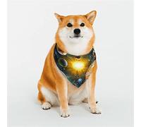 Space Planet Dog Bandanas,Triangle Reversible Pet Scarf for Boy and Girl,Bandana for Small Medium Large and Extra Large Dogs Medium