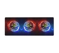 Space Planet Earth Computer Desk Pad, Non-Slip Surface Mat for Enhanced Gaming Performance and Office Productivity