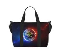 Space Planet Earth Patterned Duffel Bag Handbag, can be Worn Crossbody or Shoulder, Suitable for Travel and Camping.