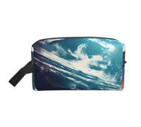 Space Planet Earth Print Large Capacity Travel Toiletry Bag Daily Home Storage Waterproof Cosmetic Pouch