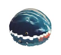 Space Planet Earth Print Reusable Spa Salon Shower Cap For All Hair Lengths With Lining Elastic Band
