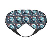 Space Planet Earth Print Sleep Mask, Soft Breathable Eye Cover for Travel, Shift Work & Meditation