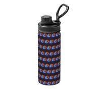 Space Planet Earth Printing 18oz Insulated Sports Kettle Portable Stainless Steel for Gym Camping