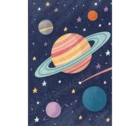 Space Planet Notebook for Kids - Fun Galaxy-Themed 6x9 Lined Journal with 120 Pages for Writing, Notes, and School Use: Colorful Planet Design with ... for Boys and Girls Who Love Outer Space