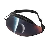 Space Planet Print Unisex Pack Waist Bag Travel Accessory for Outdoor Activities and Everyday Use