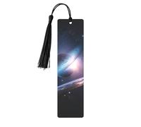 Space Planet Printed Metal Bookmarks M - Black Lightweight Aluminium Book Marker for Books, Journals & Gifts, Ideal Book Lovers, Holiday Decor & Crafts