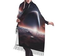 Space Planet Printing Scarfs For Women Christmas Fall Winter Scarves Pashmina Shawls And Wraps For All Season Gift