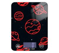 Space Planet Red Black bariatric Small Kitchen Scales for Food 11lb/0.18oz, 5kg/5g Digital Scale Kitchen with 4 Unit for Meal Prep Soap Making Cooking (Batteries not Included)