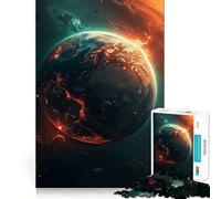 Space Planet Vestiges Jigsaw Puzzles for Adults1000 Piece Brain Teaser Home Leisure Image Assembly Birthday Gift (38x52cm)