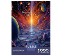 Space Planets 1000 Piece Jigsaw Puzzle Paper for Adults Galaxy Crossing Jigsaw Puzzle for Family Relax Gift 70x50cm/1000pcs