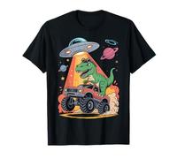 Space Planets Alien UFO Dino Trex Monster Truck Dinosaur T-Shirt