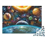 Space Planets-cosmic Galaxy Style Puzzles for Adults 1000 Pieces in Vibrant Colours Jig Saws Cosmic Space for Cognitive Stimulation in Team Building Games 52x38cm/1000pcs