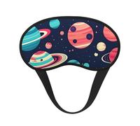 Space Planets Print Adults Kids Light Blocking Eye Cover for Travel Daily Use Nap Insomnia Camping
