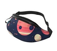 Space Planets Print Unisex Pack Waist Bag Travel Accessory for Outdoor Activities and Everyday Use
