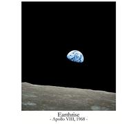 Space Poster/Earthrise Astronomy Decor | Space Posters for Kids Room & Galaxy Wall Decor | Outer Space Decorations Bedroom Great Gift Astronaught Room Decor Planets Poster (30cm x 40cm)