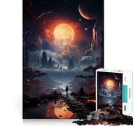 Space Poster Jigsaw Puzzle for Teenagers 1000 Pieces Reason Skill Toy Calming Play Exact Cut Perfect Present (38x52cm)