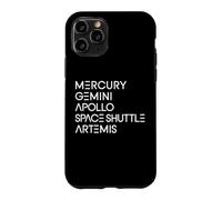 Space Programs Mercury Gemini Apollo Shuttle Artemis to Moon Case for iPhone 11 Pro