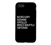 Space Programs Mercury Gemini Apollo Shuttle Artemis to Moon Case for iPhone SE (2020) / 7/8