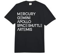 Space Programs Mercury Gemini Apollo Shuttle Artemis to Moon Comfort Colors Adult Heavyweight T-Shirt