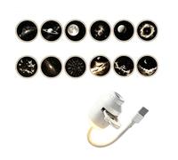 Space Projection Night Light, Type-C Plug, Bendable Neck, Manual Lens Control, Slide Tray, Room Car Decor Lamp Star Ceiling Light Planet Projector Cabin Roof Decor Compact Type C Plug Bendable Neck