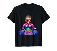 Space Psychedelic Rave Alien DJ Techno House Music T-Shirt