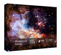 Space Puzzle 1000 Pieces Adult, Solar System Galaxy Puzzle, Hubble-Westerlund 2 Planets Star Nebula Universe Picture Jigsaw Puzzle