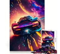 Space Race Car 1000 Piece Jigsaw Puzzles for Teenagers Jigsaw Smart Toy Indoor Play Accurate Cut (38x26cm)