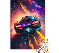 Space Race Car 1000 Pieces Puzzles Wooden Puzzle for Teenager Funny Jigsaw Puzzles 1000pcs (75x50cm)