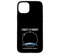 Space Race Cold War Sputnik Cosmonaut Rocket History Case for iPhone 15 Plus