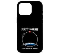 Space Race Cold War Sputnik Cosmonaut Rocket History Case for iPhone 16 Pro