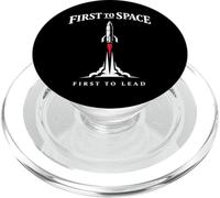 Space Race Cold War Sputnik Cosmonaut Rocket History PopSockets PopGrip for MagSafe