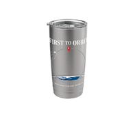Space Race Cold War Sputnik Cosmonaut Rocket History Stainless Steel Insulated Tumbler