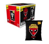 Space Raiders Alien Shaped Corn Crisps (20 Bags x 70g, Beef)