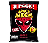 Space Raiders Beef Flavour Cosmic Corn Snacks, 8 x 11.8g