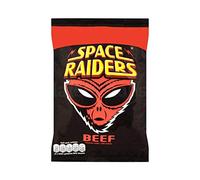 Space Raiders Beef Flavoured Cosmic Corn Snack Crisps Pack of 36