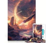 Space Rocket 1000 Pieces Jigsaws Adults Puzzles Logic Boost Toy Bonding Time Premium Edge Premium Gift 38x52cm