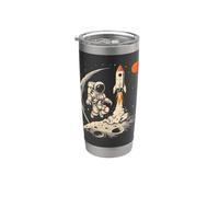 Space Rocket Astronaut with Planets and Moon Spaceship Kids Stainless Steel Insulated Tumbler